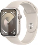 Apple Watch Series 9 GPS 41mm Starlight Aluminium Case with Starlight Sport Band - S/M - MR8T3ET/A