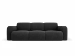 Trivietė sofa Windsor & Co Lola, 235x95x72 cm, juoda
