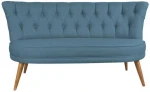 Kalune Design 2 vietų sofa Richland Loveseat - Saxe Mėlyna