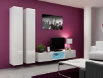 Cama Living room cabinet set VIGO 19 baltas gloss