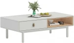 Coffee table IRIS 120x60xH40cm, baltas