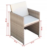Valgomojo kėdės, 2 vnt., pilkos, 52x56x85 cm, poliuretanas