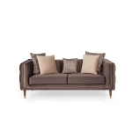 Dvivietė sofa Kalune Design Olympus, ruda