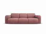 Trivietė sofa Windsor & Co Lola, 235x95x72 cm, rožinė