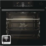 Gorenje Orkaitė BSA6747A04BGWI 77 L, Daugiafunkcis, EcoClean, Mechaninis valdymas, Garų funkcija, Aukštis 59,5 cm, Plotis 59,5 cm, Juodas