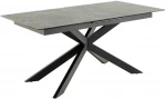 Dining table IRWINE 168/210x90xH76cm, juodas