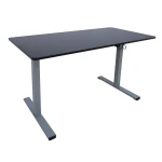 Desk ERGO OPTIMAL with 1 motor 120x60cm, juodas/pilkas