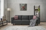 Kalune Design 3 vietų sofa Kale Linen - Anthracite