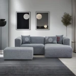 Kampinė sofa Linden Mini Right - Grey