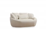 Dvivietė sofa Atelier Del Sofa Midye Love Seat, smėlio spalvos