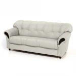 Sofa-lova Rosa 3S N, balta/juoda