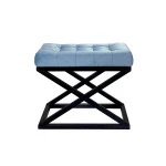 Pouffe Capraz - Black, Turquoise