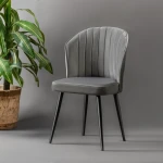 2-jų kėdžių komplektas Kalune Design Rubi, pilkas