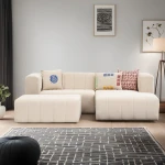 Kampinė sofa Beyza Mini Right - Cream