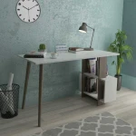 Kalune Design Darbo stalas Lagomood Side - Walnut, Baltas