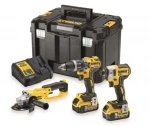 18V Combo rinkinys DCK383P2T 2 x 5.0 Ah lagaminas, DeWalt