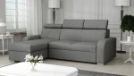 Kampinė sofa-lova Osle, pilka