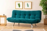 Hanah Home 3 vietų sofa-lova Misa Small Sofabed - Petrol Žalias