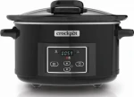 Crock-Pot CSC052X lėto virimo puodas 4,7 L Juoda, Sidabras