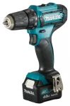 Makita DF333DWME Akumuliatorinis gręžtuvas, 12V MAX, 2x4,0 Ah Li-ion30/14 Nm, 1,0kg, LED 2-greičiai