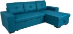 Blue Corner sofa bed CARITA ocean mėlynas