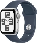 Išmanusis laikrodis Apple Watch SE 2023 GPS 40mm Sidabrinis Alle Sport S / M Mėlyna (MRE13QI / A)