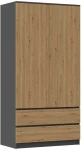 Topeshop SZAFA MALWA AN/AR K bedroom wardrobe/closet 5 shelves 2 door(s)