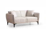 Dvivietė sofa Asir Belissimo Off White, balta