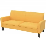 Dvivietė sofa, 180x65x76, geltonos spalvos