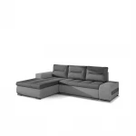 Kairinė kampinė sofa Eltap Ottavio, pilka