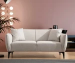 Hanah Home 2 vietų sofa Belissimo - Off Baltas