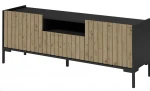 TV staliukas ADRK Furniture Larista, rudas/juodas