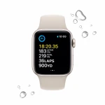 Apple Watch SE GPS + Cellular 40mm Starlight Aluminium Case with Starlight Sport Band - Regular 2nd Gen - MNPH3EL/A