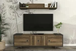 TV staliukas Kalune Design Televizijos vienetas Tetra - Anthracite, Walnut