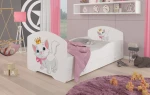 Vaikiška lova Adrk Furniture Pepe cat, 70x140 cm, balta