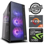 Intop Ryzen 5 3600 32GB 240SSD M.2 NVME+2TB RTX3060 12GB no-OS