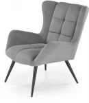 Fotelis BYRON leisure chair, pilkas