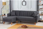 Kalune Design Kampinė sofa-lova Aqua Corner Left - Dark Pilkas