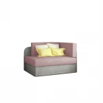 Sofa NORE Rosa, rožinė/pilka