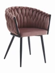 Kėdė Leobert Orion, rožinė/juoda