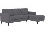 Trivietė sofa-lova Dorel Home Presley, pilka