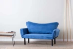 Kalune Design Mėlyna 2 vietų sofa-lova Chatto - Mėlyna