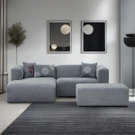 Kampinė sofa Linden Mini Left - Grey