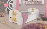 Vaikiška lova Adrk Furniture Pepe Lion, 70x140 cm, balta