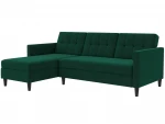 Trivietė sofa-lova Dorel Home Hartford, žalia