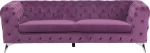 Beliani 3 asmenų violetinė sofA MAIŠELIS