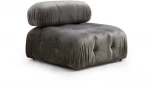 Hanah Home 1 sėdynės sofa Bubble O1 - Pilkas