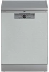 BEKO Freestanding Indaplovė BDFN26530X, Energy class D, Plotis 60 cm, SelfDry, 3rd drawer, Inox