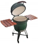 Kepsninė Kamado Euroliux E-21 BBQ, 130x73x122 cm, žalia