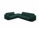 Kairinė kampinė sofa Windsor & Co Lola, 315x250x72 cm, tamsiai žalia
